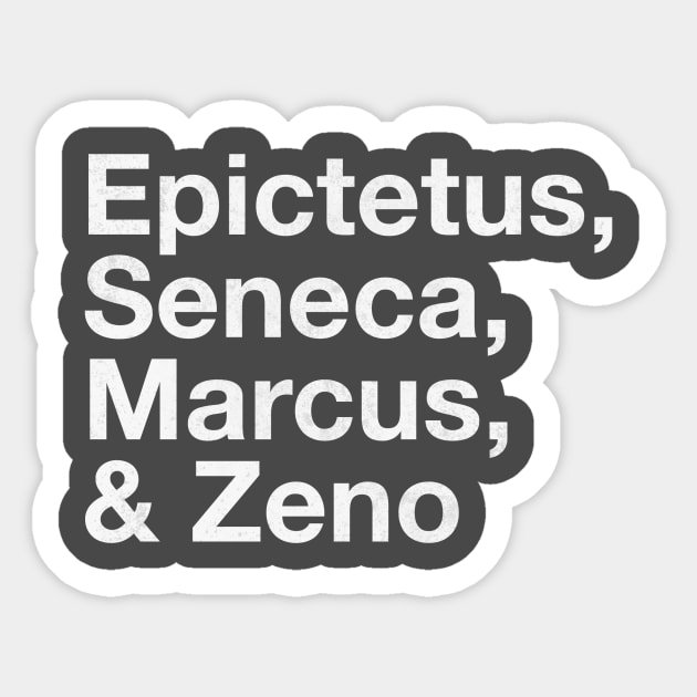 Famous Stoics Sticker by mike11209